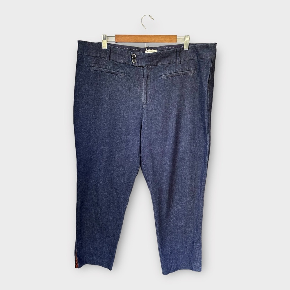 Anthropologie A+ The Essential Slim Denim Trouser Jeans, size 20W - Picture 2 of 7
